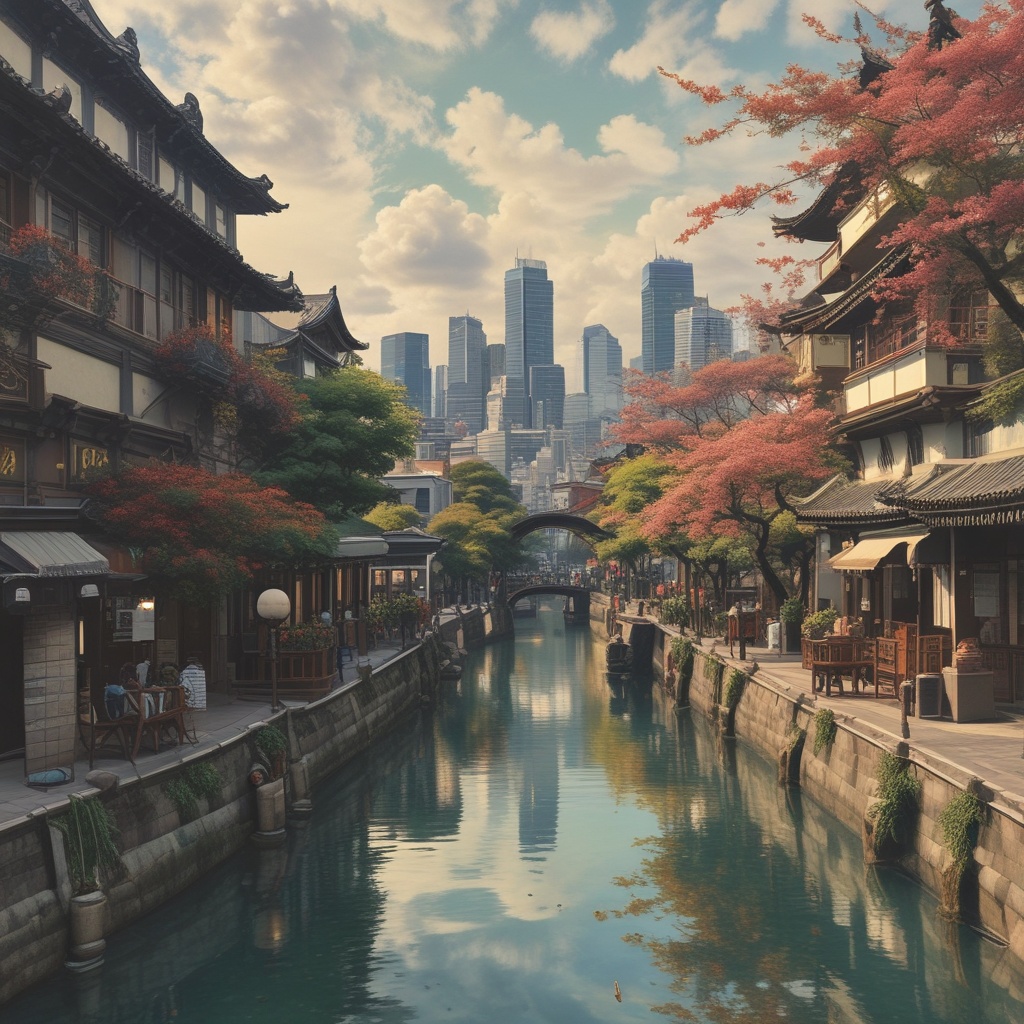 大阪府堺二区の建物と海